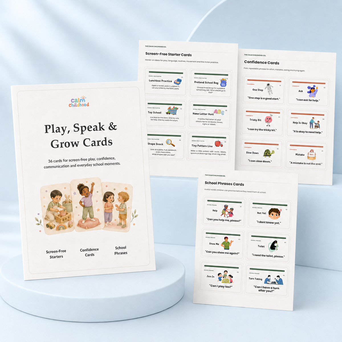 Play, Speak & Grow Cards